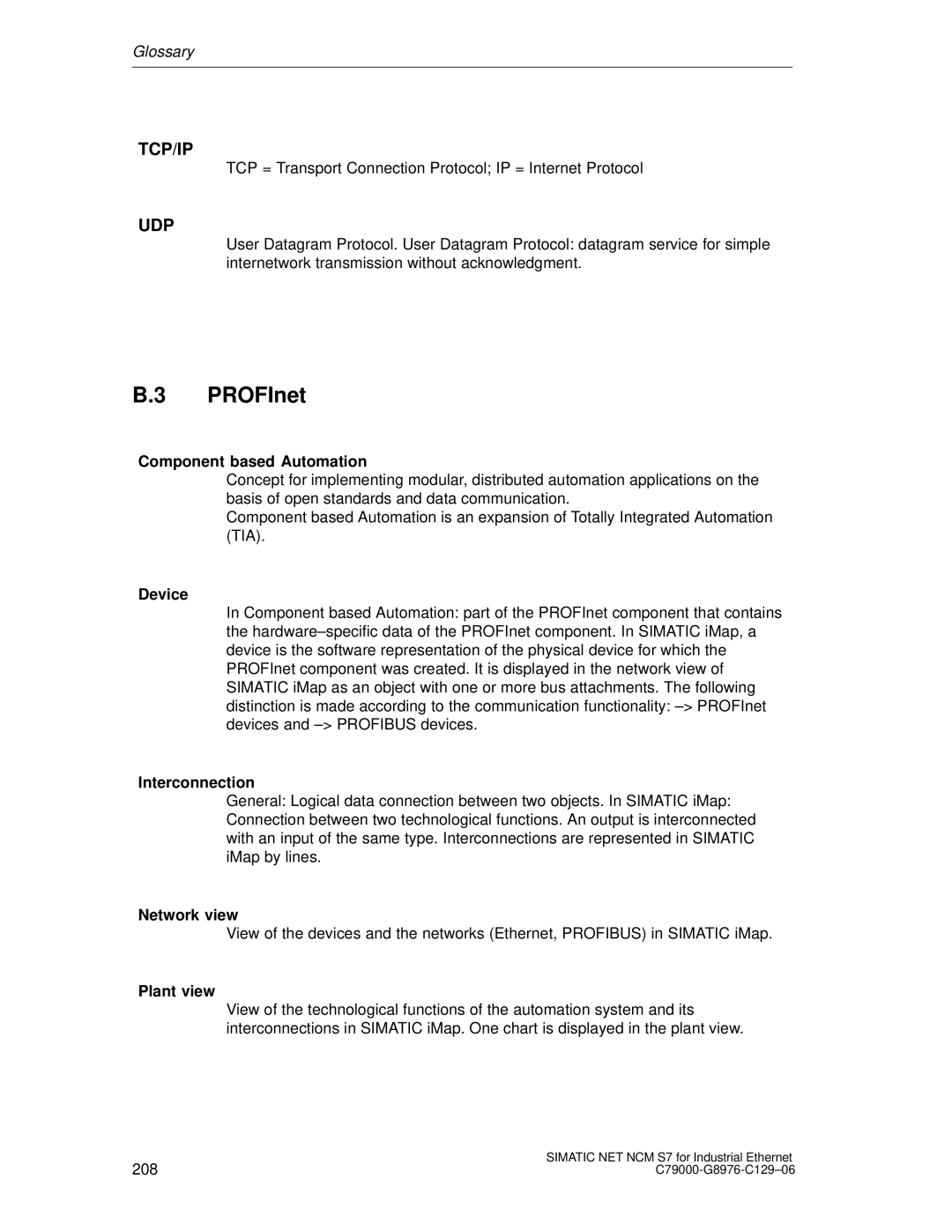 Siemens S7 appendix PROFInet 