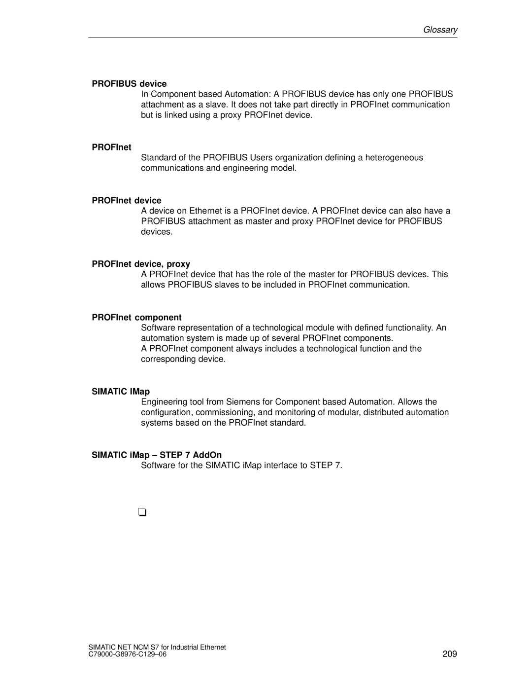 Siemens S7 appendix Profibus device, PROFInet device, proxy, PROFInet component, Simatic IMap, Simatic iMap AddOn 