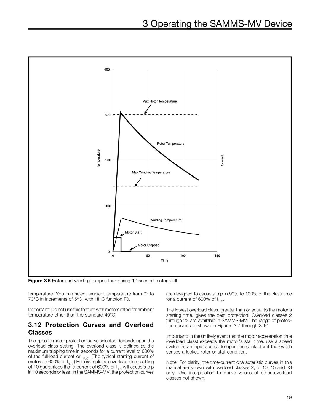 Siemens SAMMS-MV user manual Protection Curves and Overload Classes 