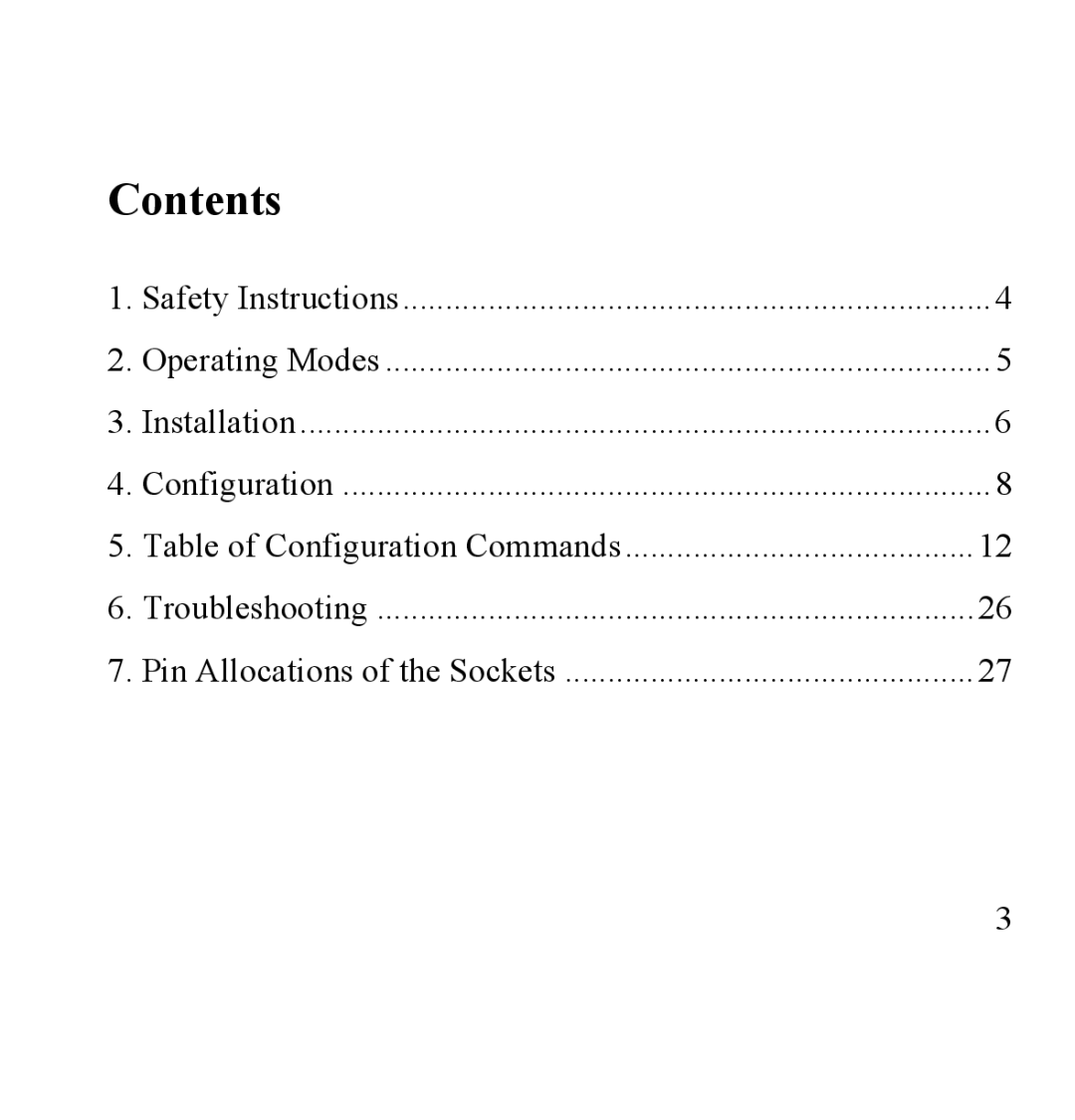 Siemens SANTIS-ab user manual Contents 