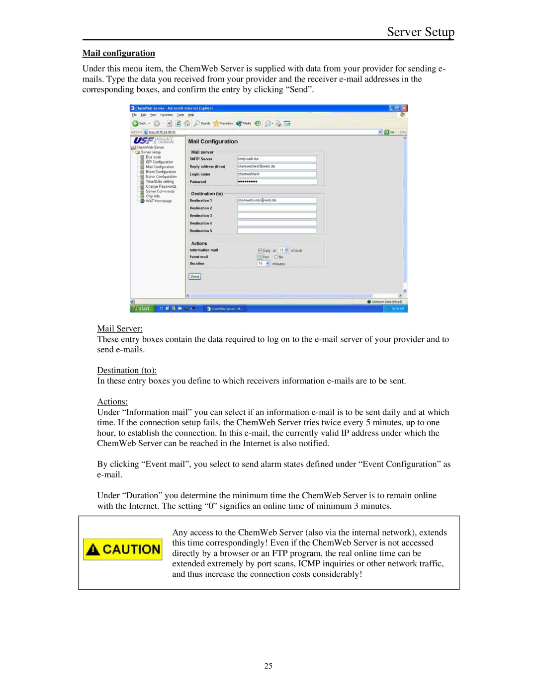 Siemens Server manual Mail configuration 