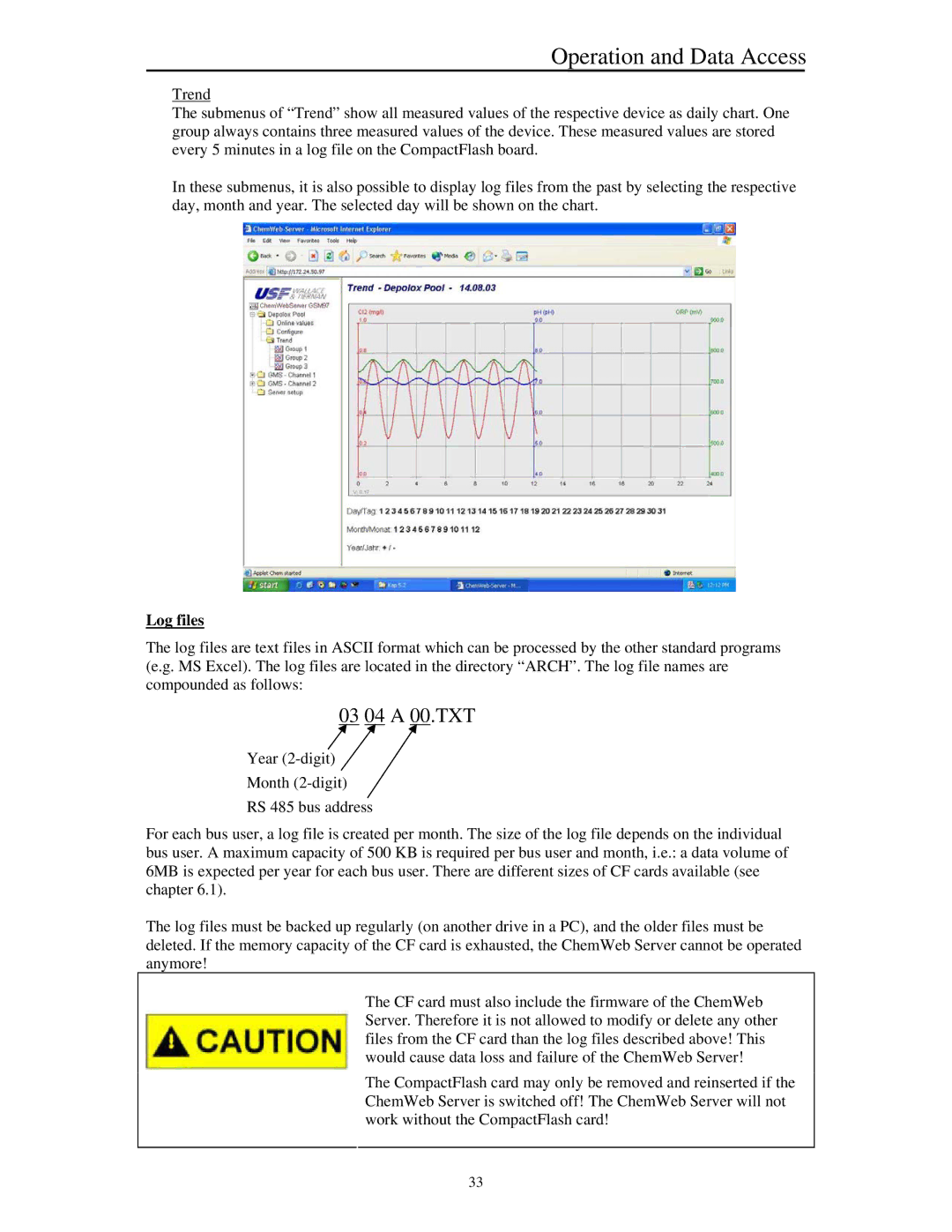 Siemens Server manual 03 04 a 00.TXT, Log files 