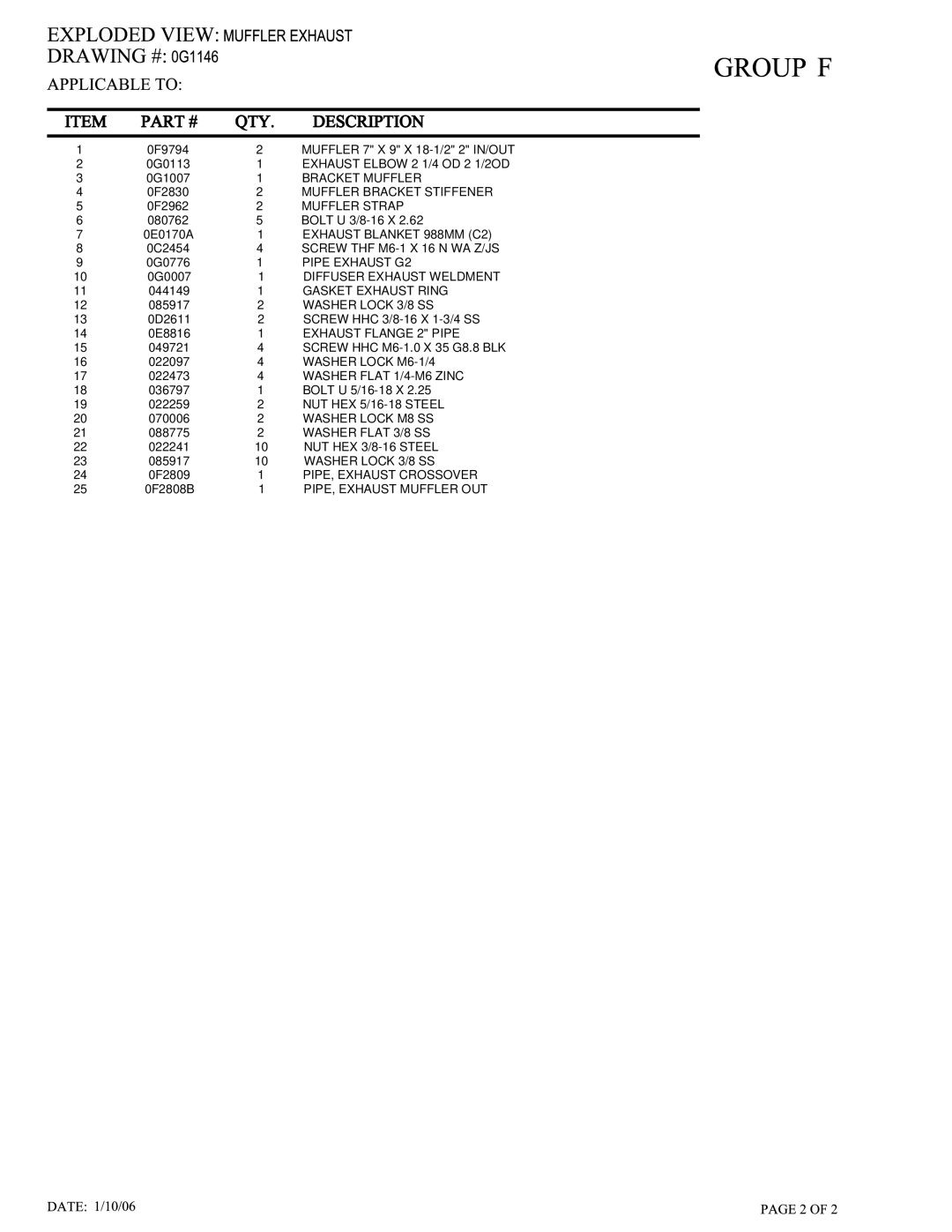 Siemens SG035 owner manual Bracket Muffler 