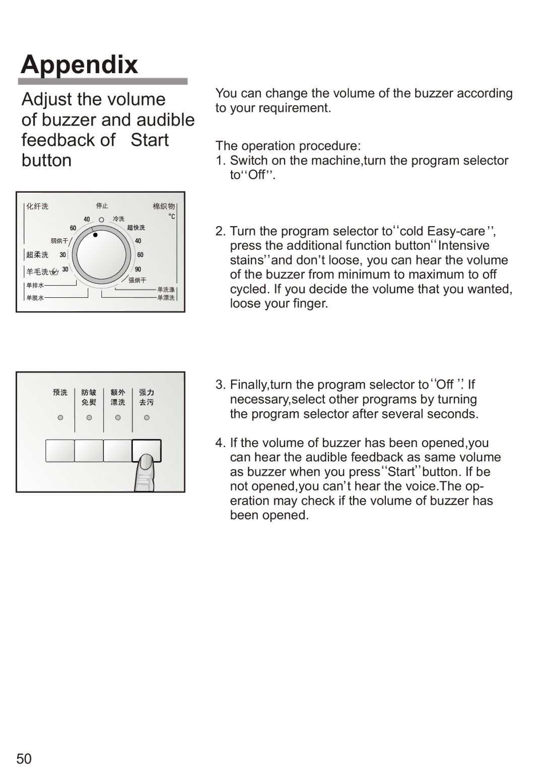 Siemens Silver WD7205, WD7005 installation instructions Appendix 