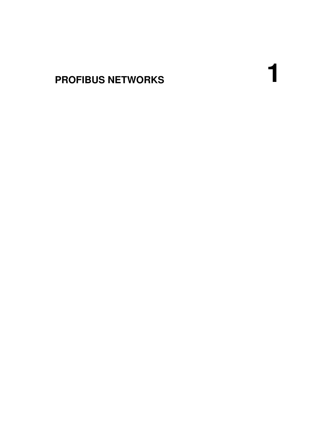 Siemens SIMATIC NET PROFIBUS manual Profibus Networks 