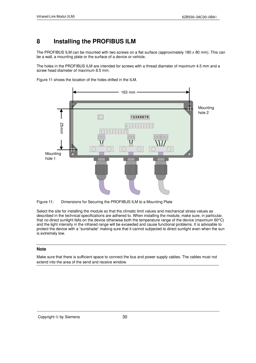 Siemens SIMATIC NET PROFIBUS manual Installing the Profibus ILM 