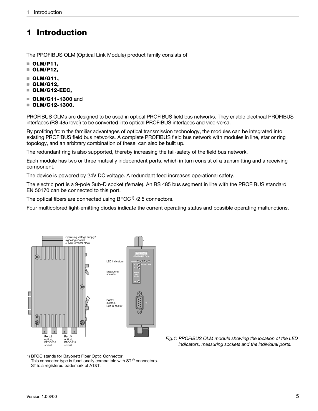 Siemens SIMATIC NET PROFIBUS manual Introduction 