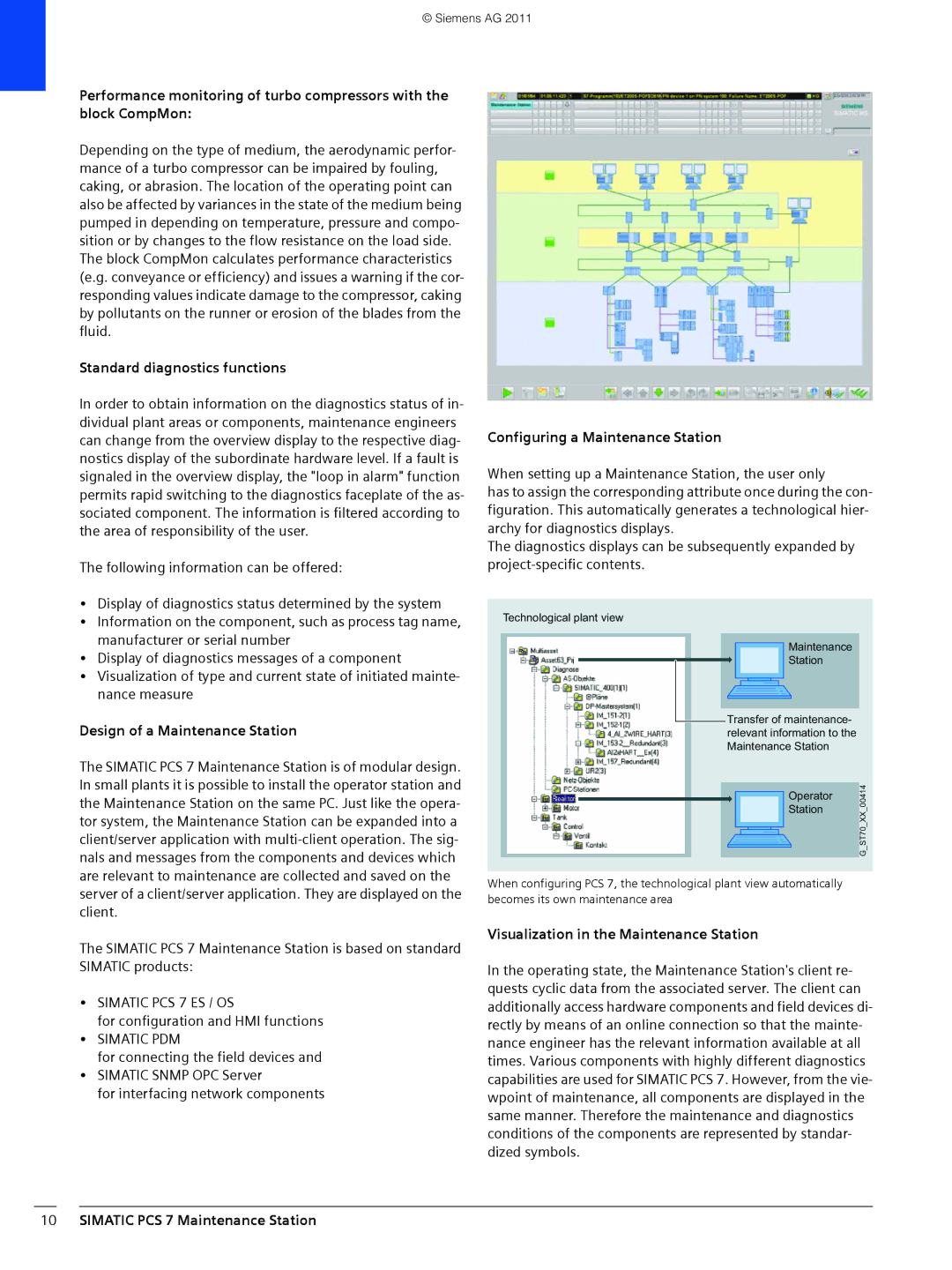 Siemens SIMATIC PCS 7 Standard diagnostics functions, Design of a Maintenance Station, Configuring a Maintenance Station 