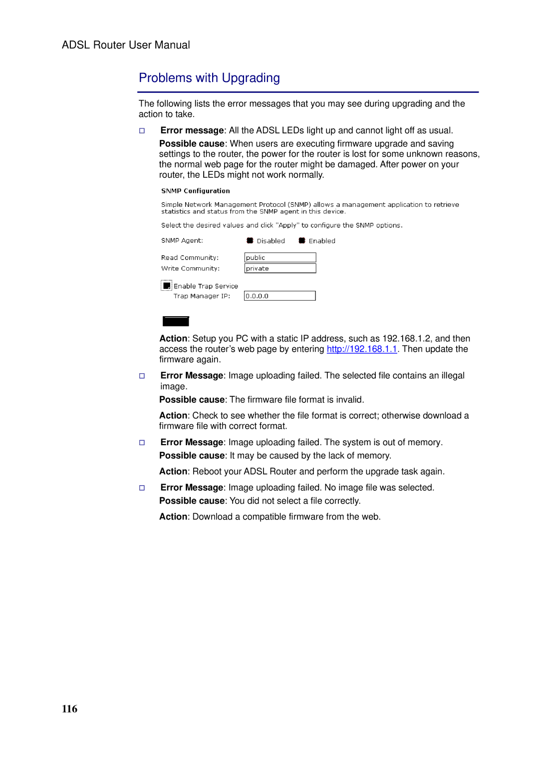 Siemens SLI-5310-I IAD manual Problems with Upgrading 