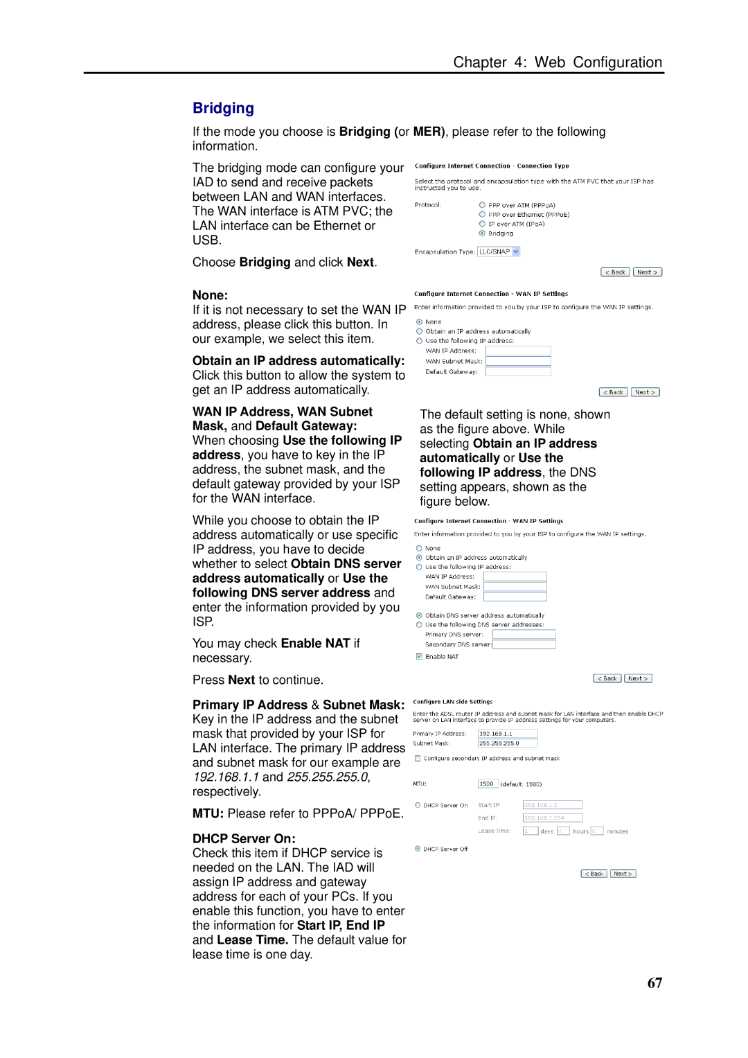 Siemens SLI-5310-I IAD manual Bridging 