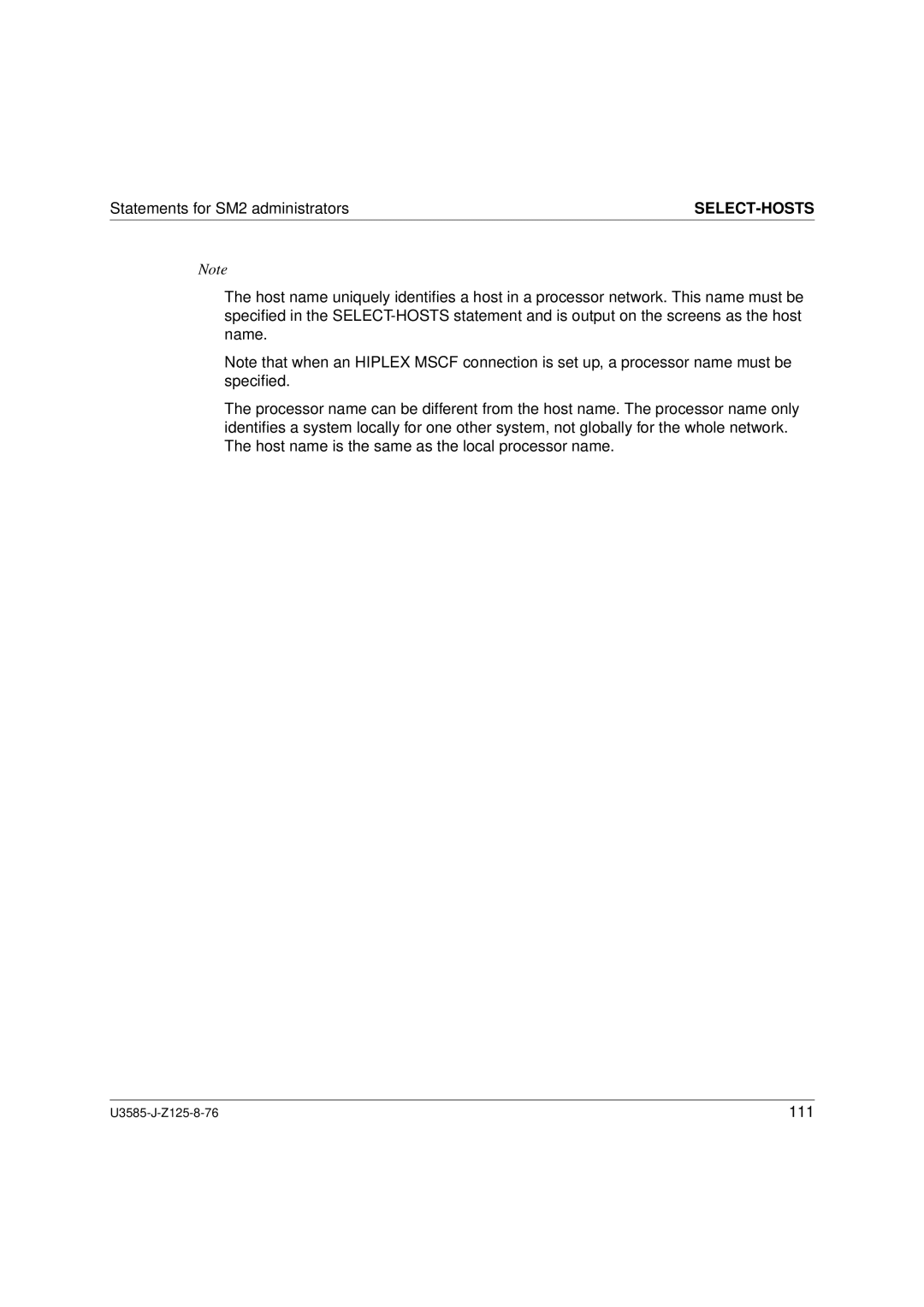 Siemens U3585-J-Z125-8-76 1, SM2 monitoring system manual 111 