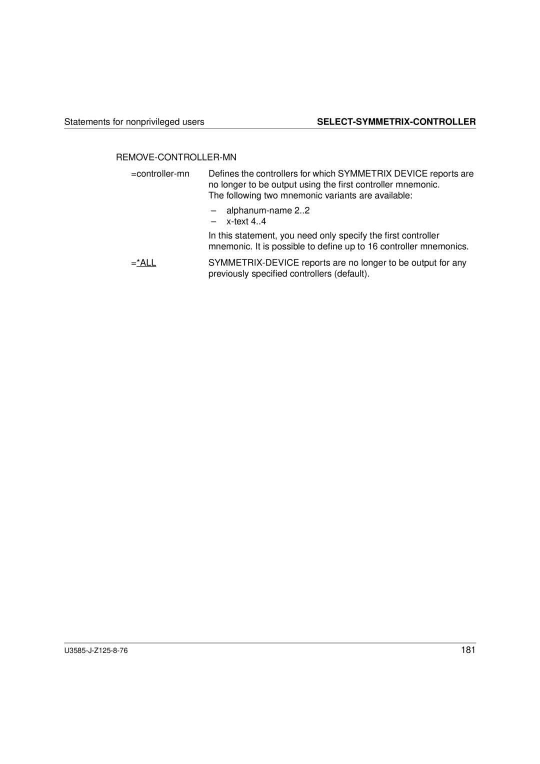 Siemens U3585-J-Z125-8-76 1, SM2 monitoring system manual Remove-Controller-Mn 