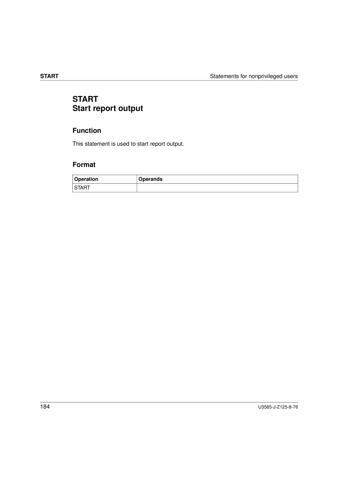 Siemens SM2 monitoring system, U3585-J-Z125-8-76 1 manual Start report output 