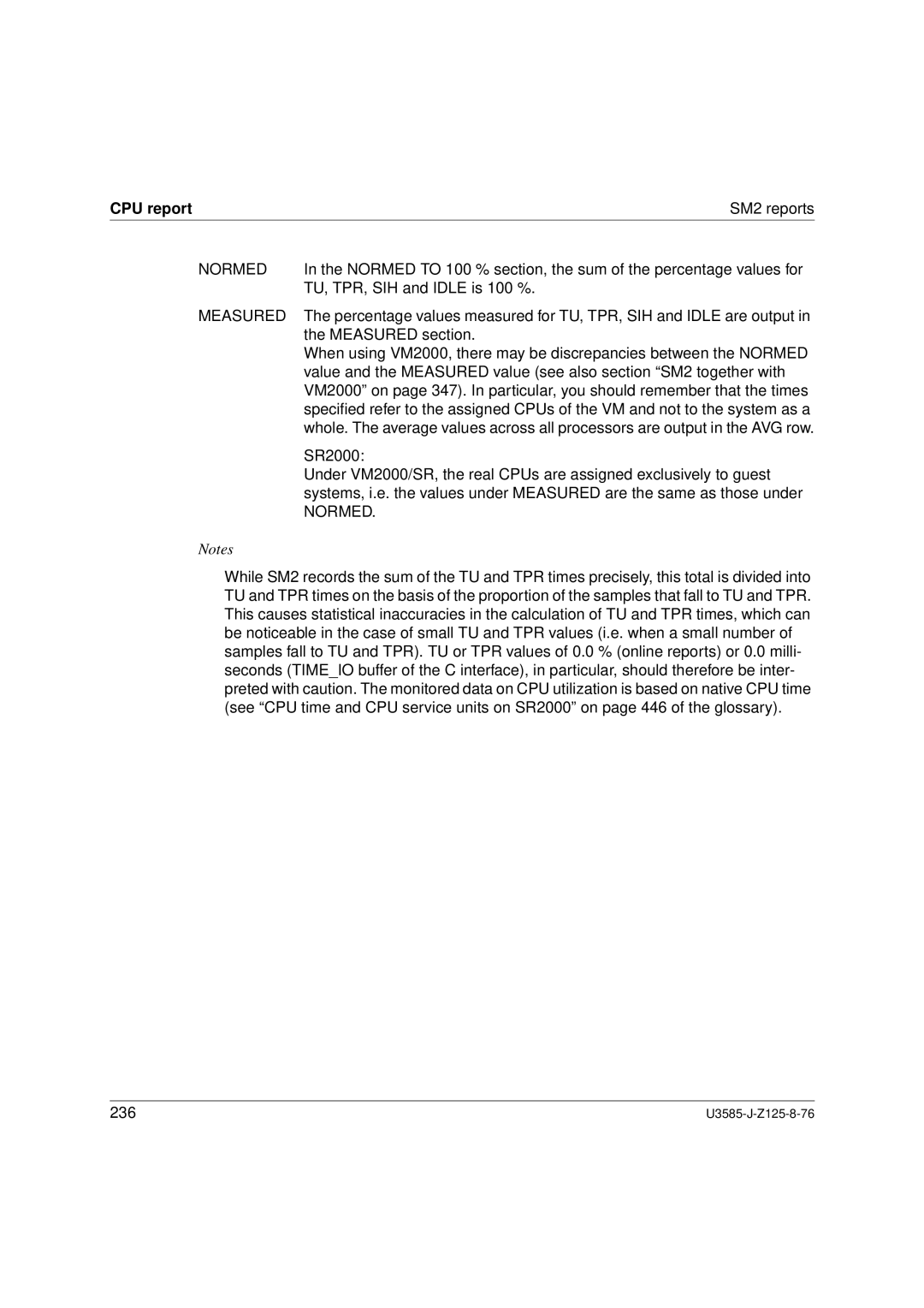 Siemens SM2 monitoring system, U3585-J-Z125-8-76 1 manual Normed, Measured 