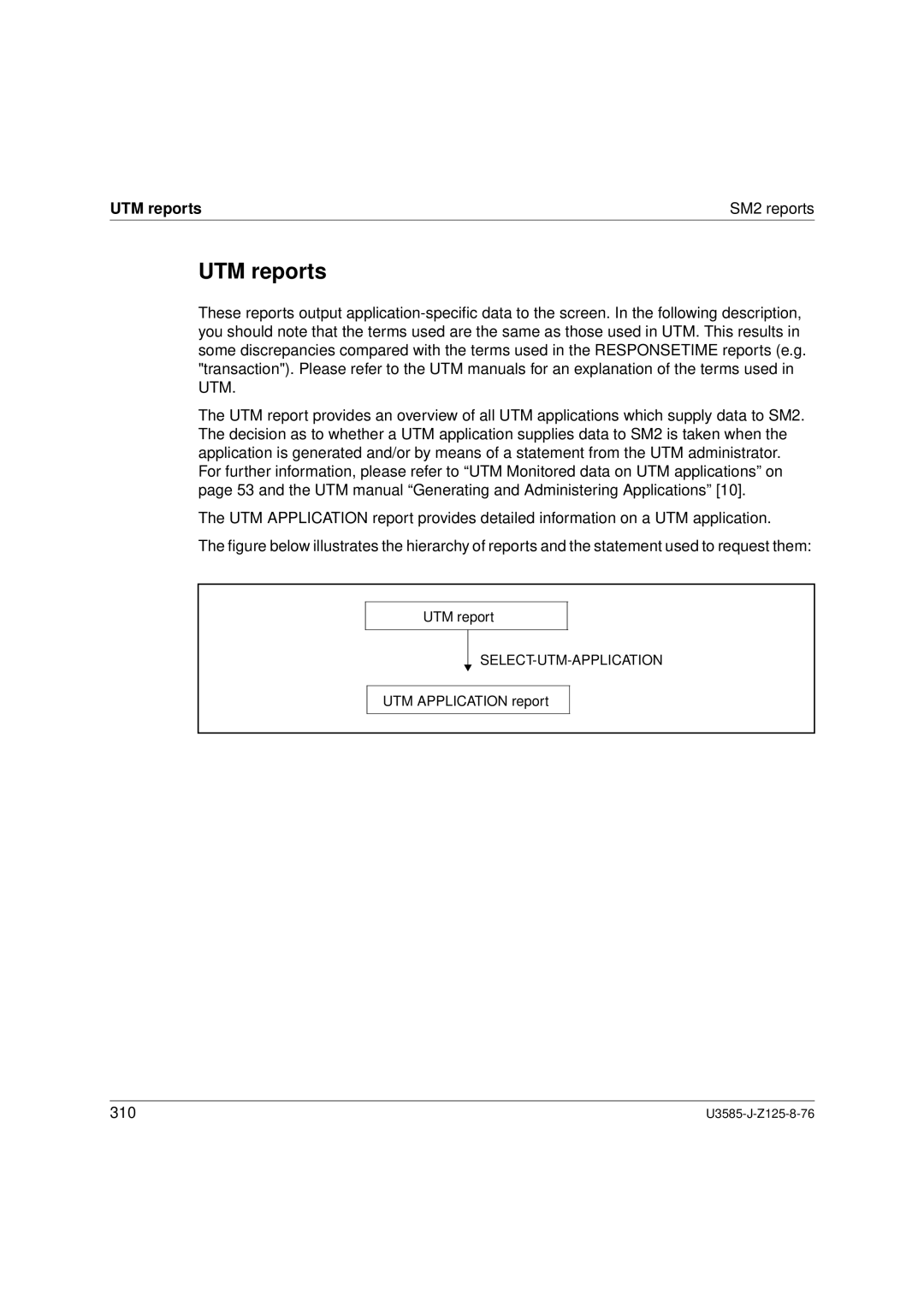 Siemens SM2 monitoring system, U3585-J-Z125-8-76 1 manual UTM reports SM2 reports 