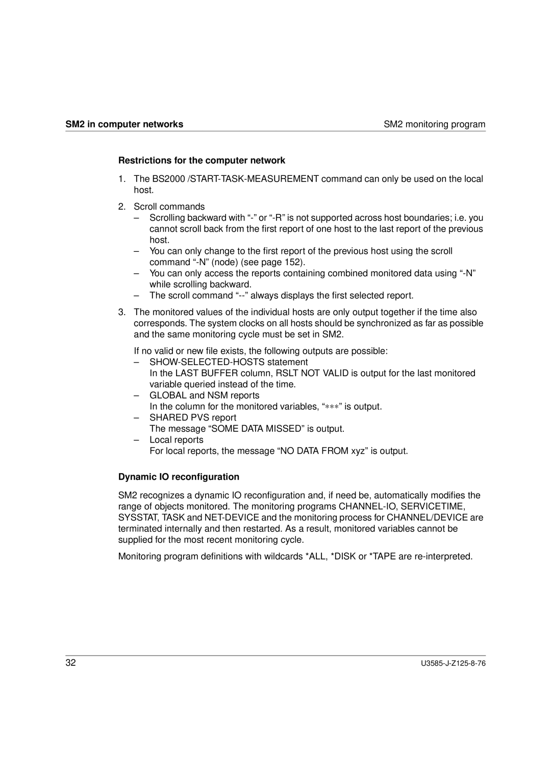 Siemens SM2 monitoring system, U3585-J-Z125-8-76 1 manual Dynamic IO reconﬁguration 