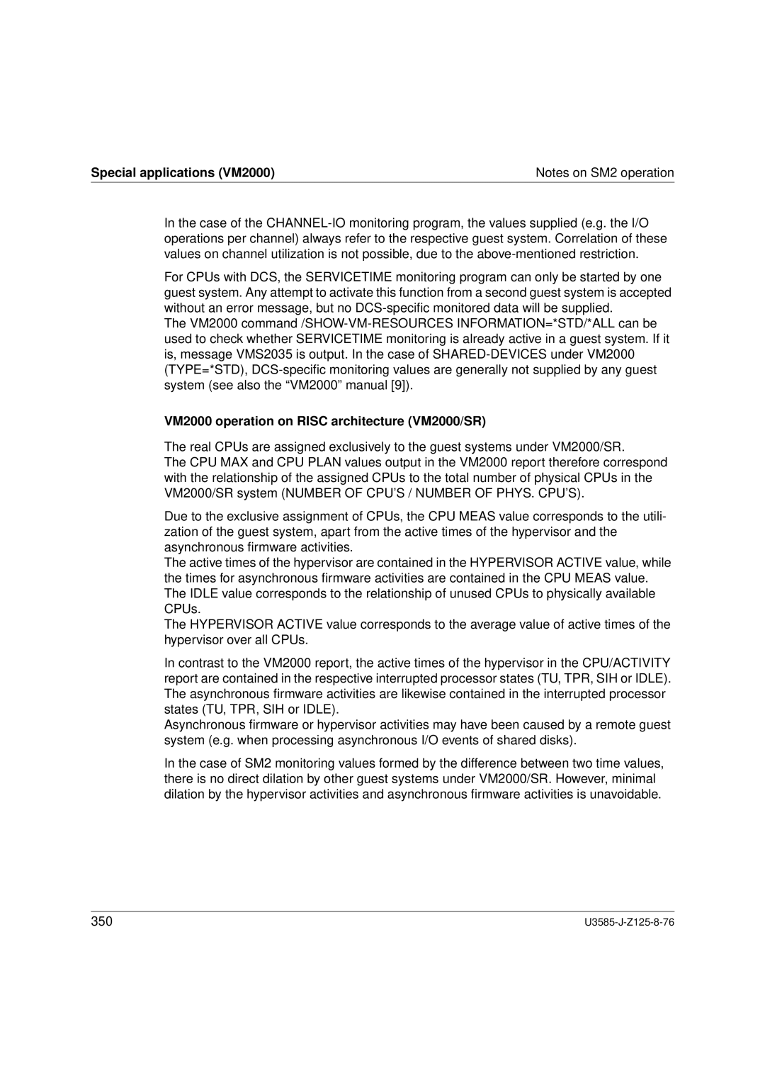 Siemens SM2 monitoring system, U3585-J-Z125-8-76 1 manual VM2000 operation on Risc architecture VM2000/SR 