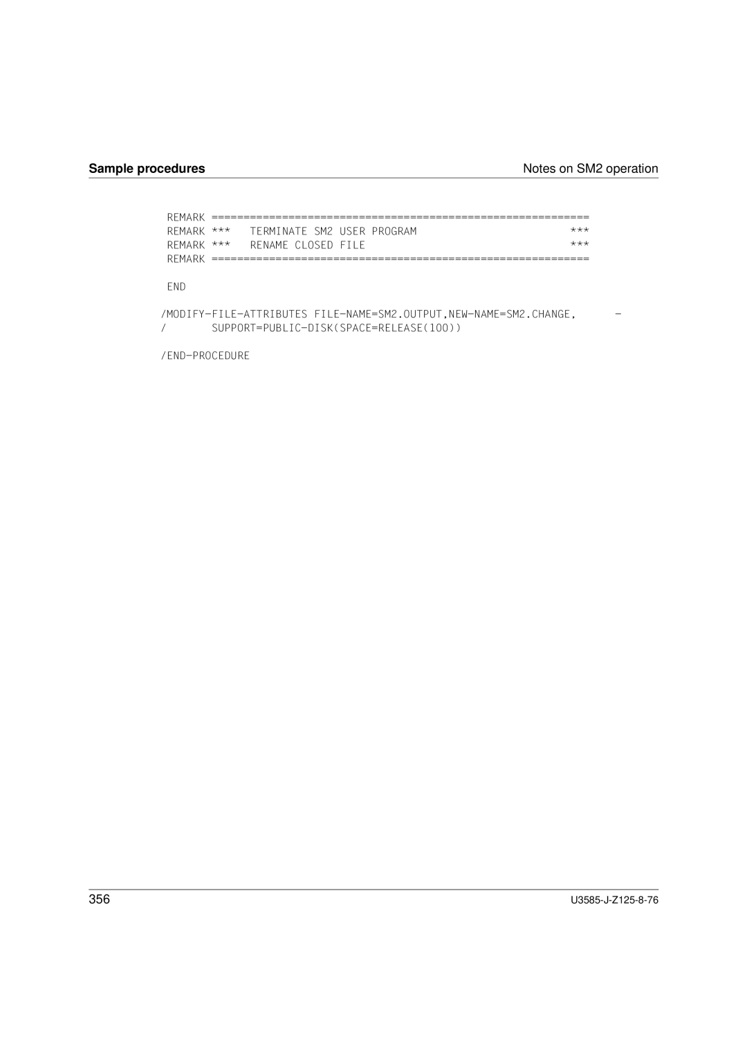 Siemens SM2 monitoring system, U3585-J-Z125-8-76 1 manual 356 