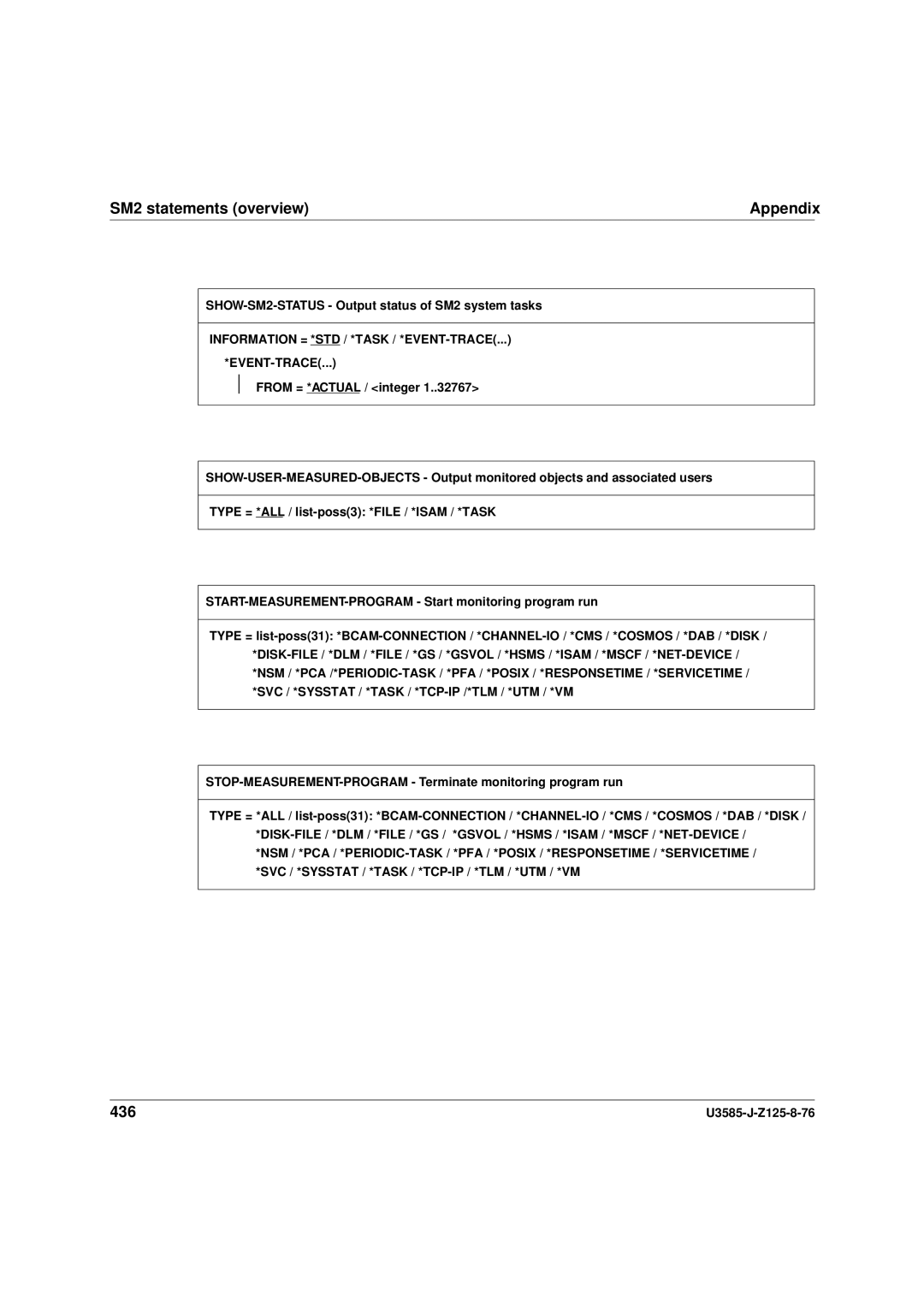 Siemens SM2 monitoring system, U3585-J-Z125-8-76 1 manual 436 