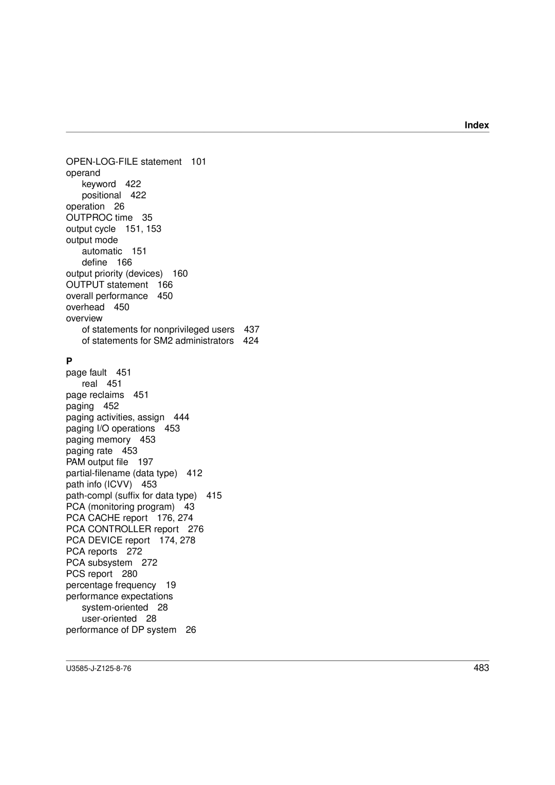 Siemens U3585-J-Z125-8-76 1, SM2 monitoring system manual 483 