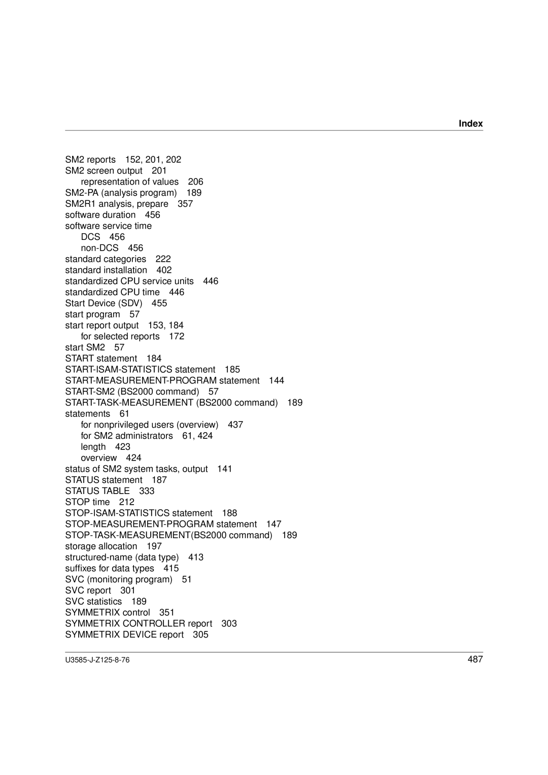 Siemens U3585-J-Z125-8-76 1, SM2 monitoring system manual 487 