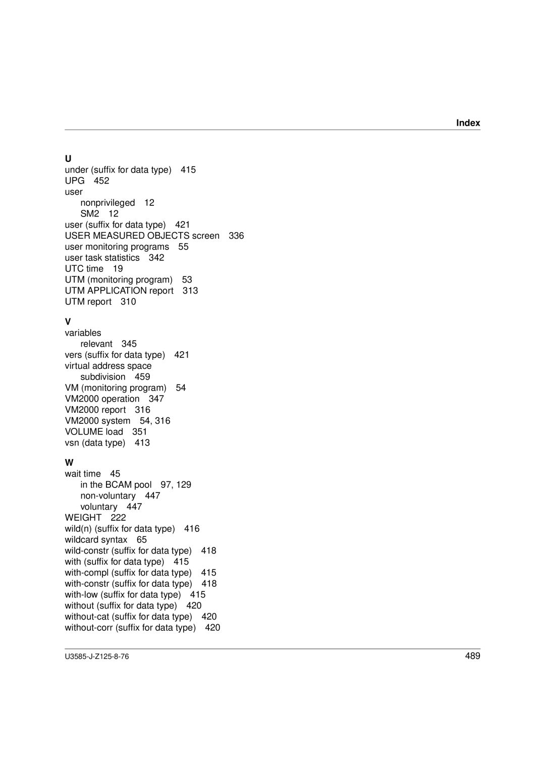 Siemens U3585-J-Z125-8-76 1, SM2 monitoring system manual 489 