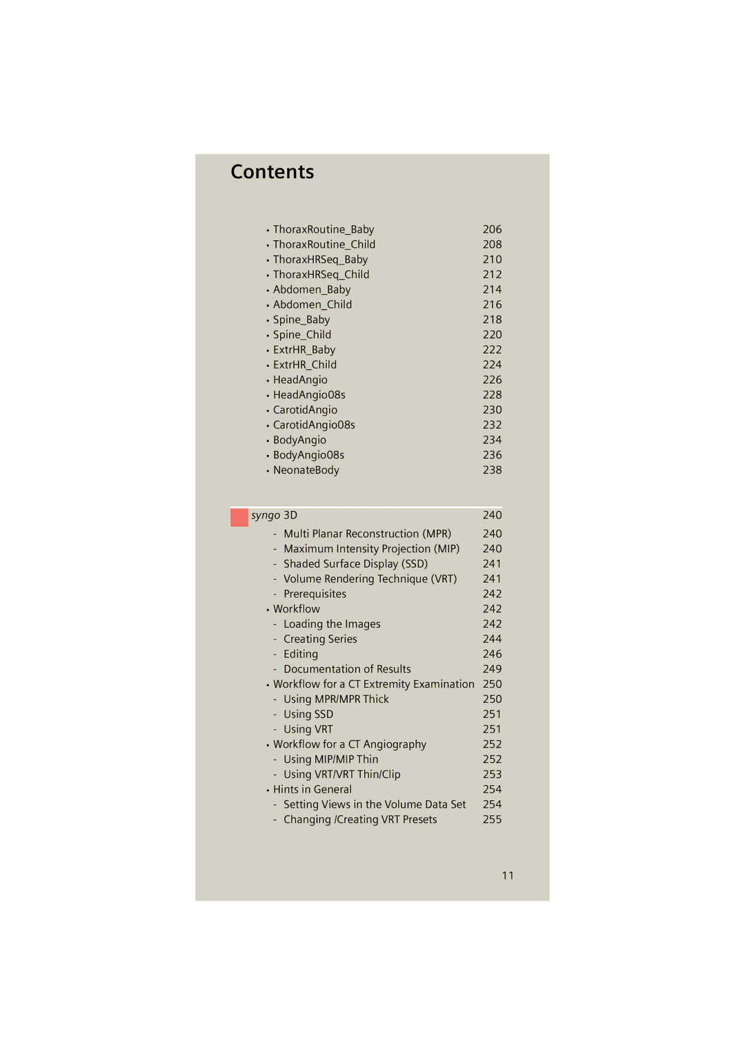 Siemens Software version syngo CT 2005C manual Syngo 3D 