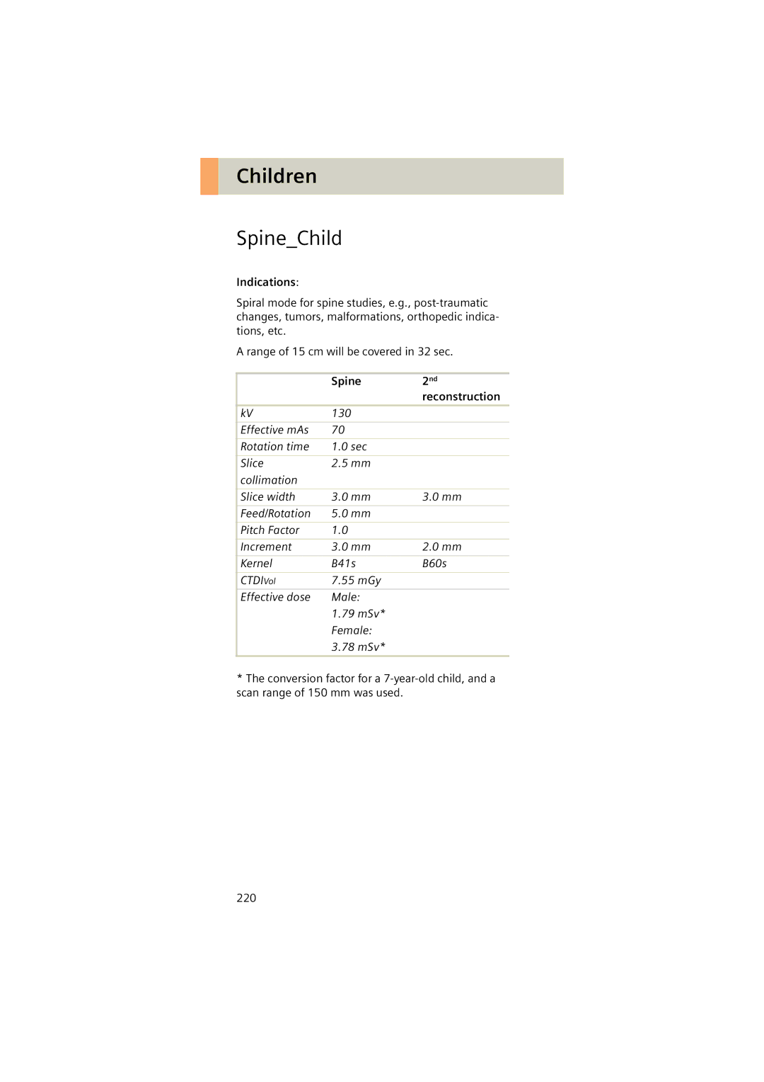 Siemens Software version syngo CT 2005C manual SpineChild 