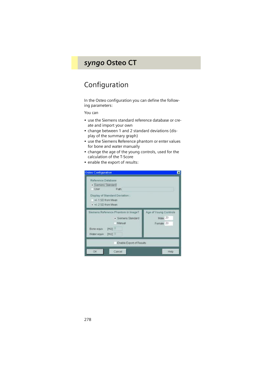 Siemens Software version syngo CT 2005C manual Configuration 