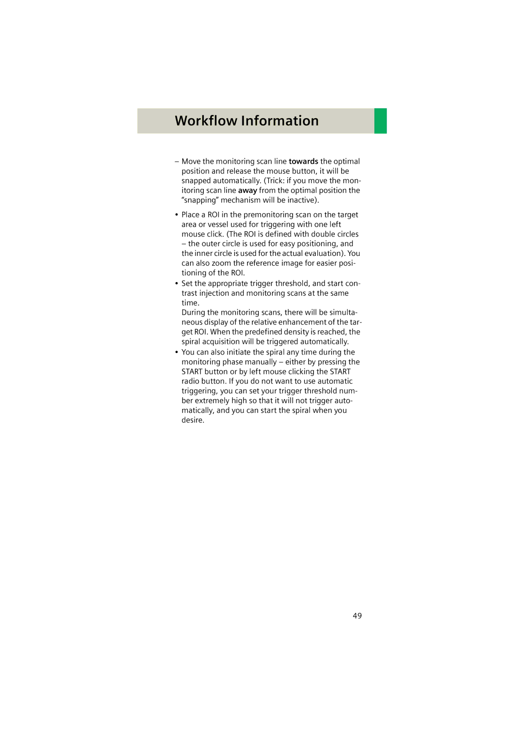 Siemens Software version syngo CT 2005C manual Workflow Information 