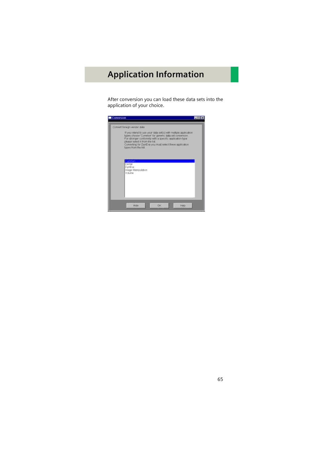 Siemens Software version syngo CT 2005C manual Application Information 