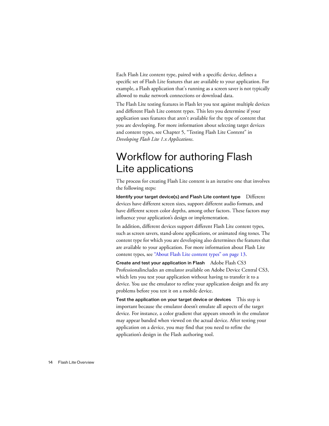 Siemens sony manual Workflow for authoring Flash Lite applications 