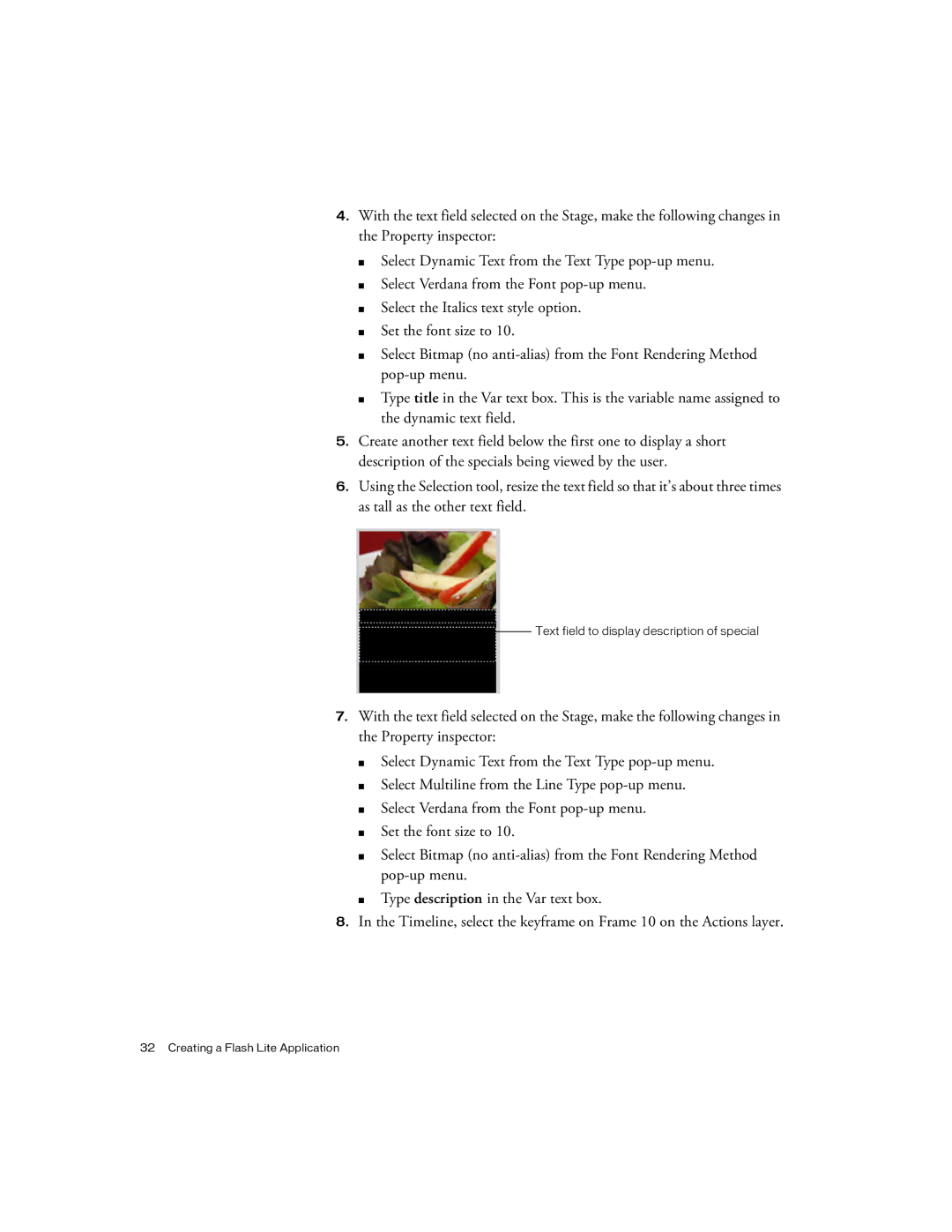 Siemens sony manual Text field to display description of special 