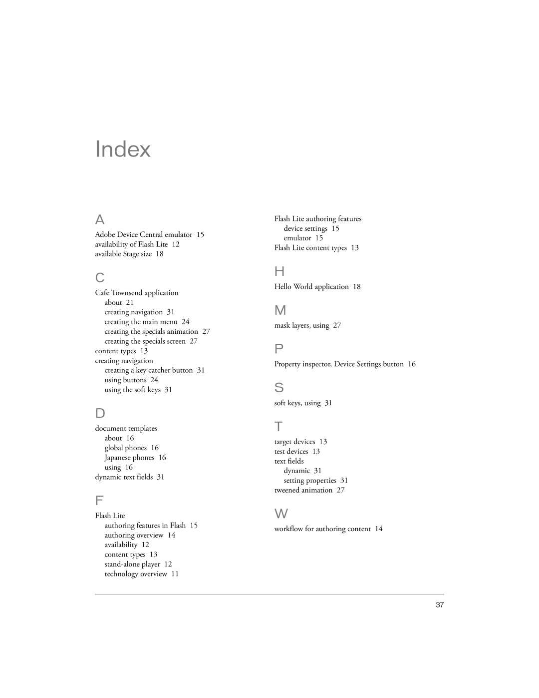 Siemens sony manual Index 