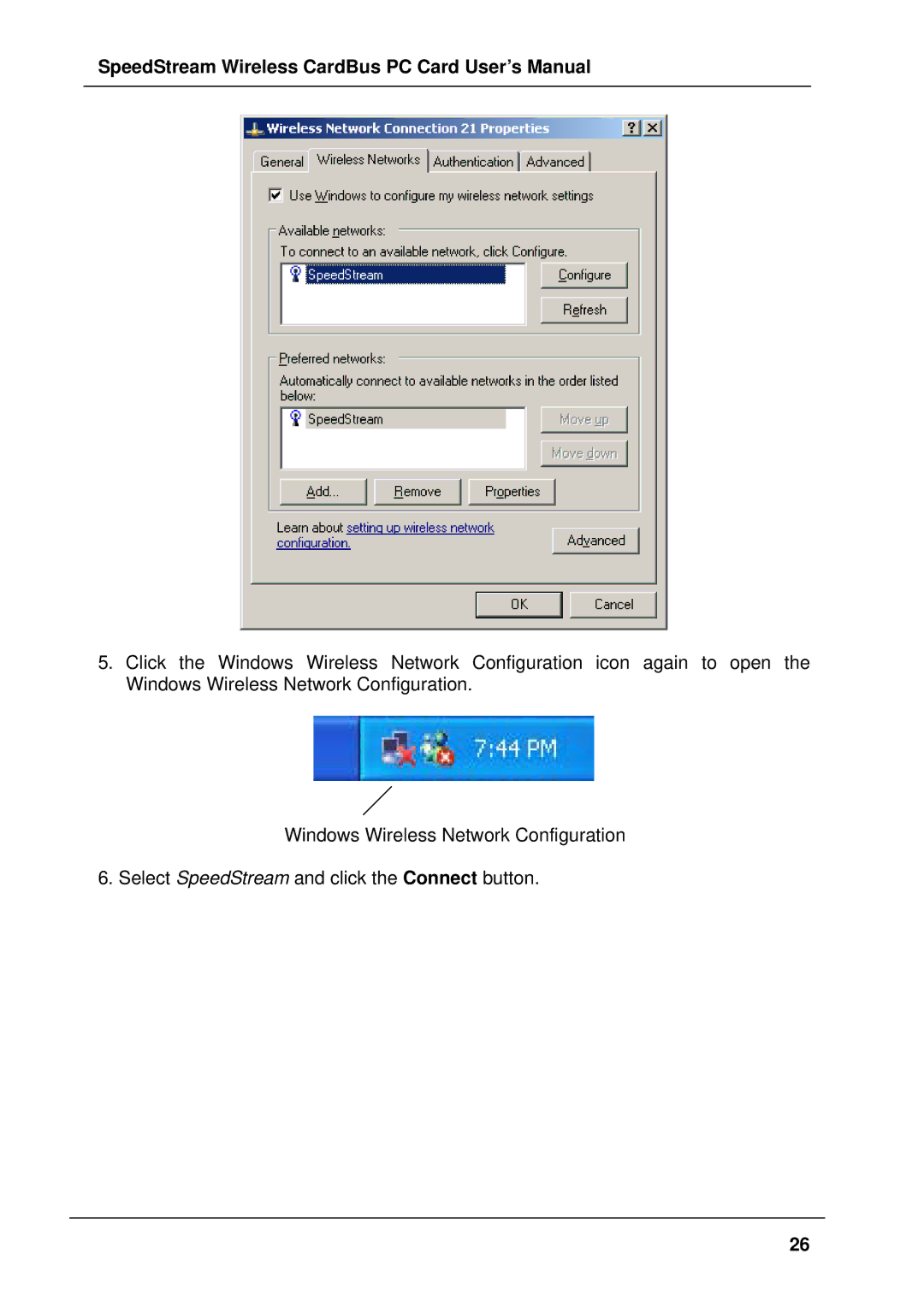 Siemens SS1021 user manual SpeedStream Wireless CardBus PC Card User’s Manual 