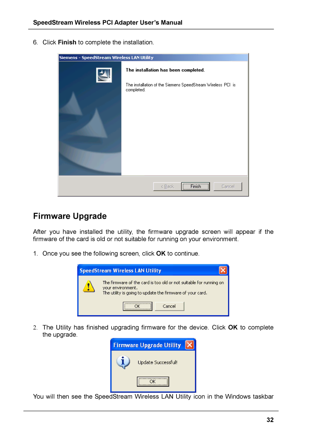 Siemens SS1024 user manual Firmware Upgrade 