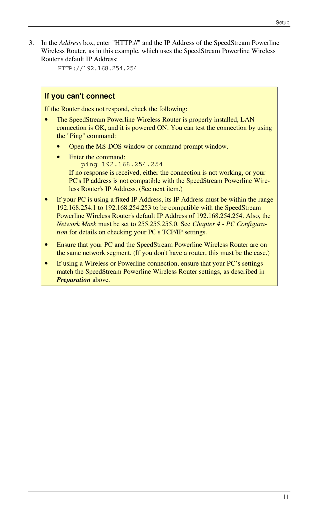 Siemens SS2524 manual If you cant connect 