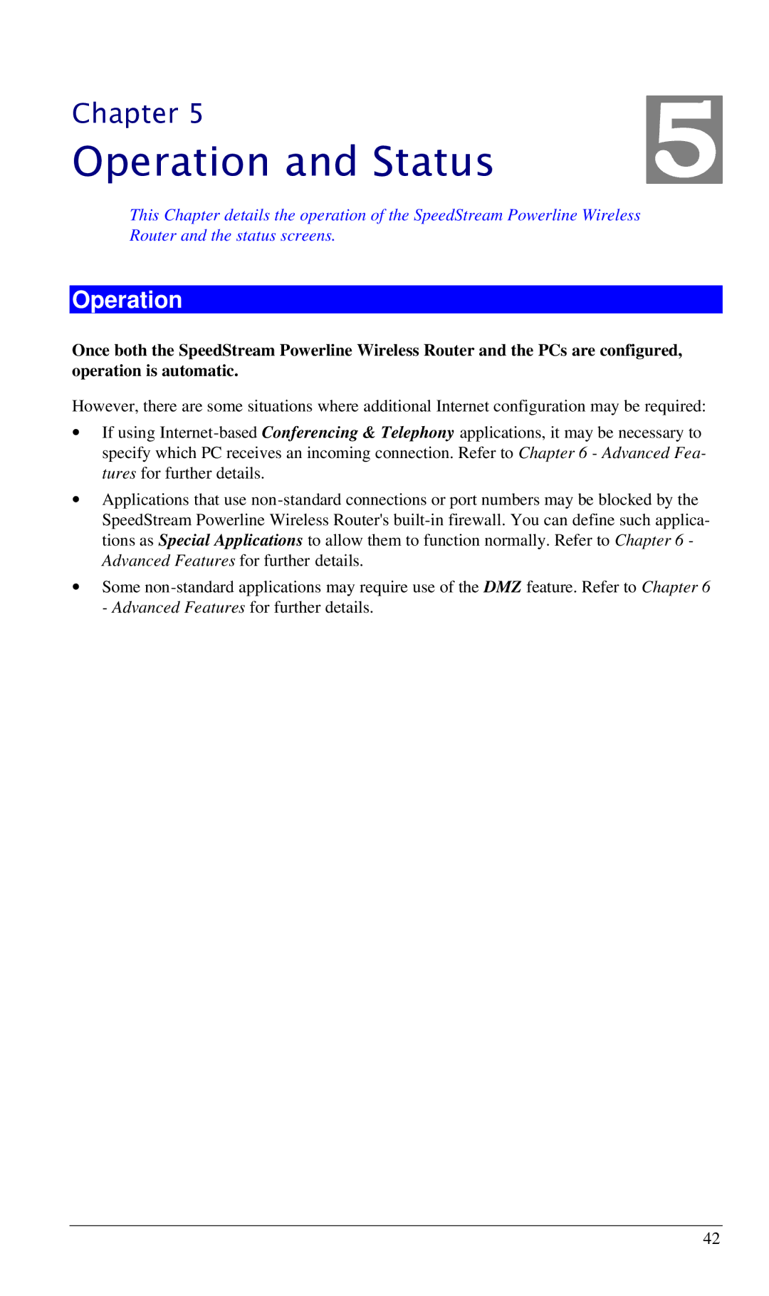 Siemens SS2524 manual Operation and Status 