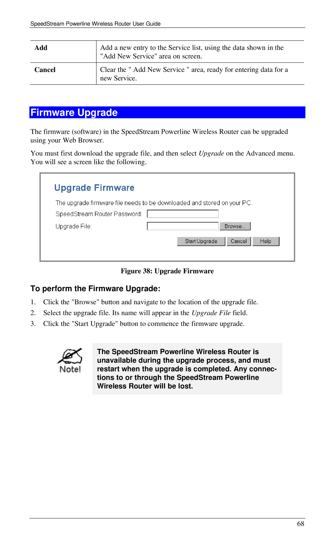 Siemens SS2524 manual To perform the Firmware Upgrade 