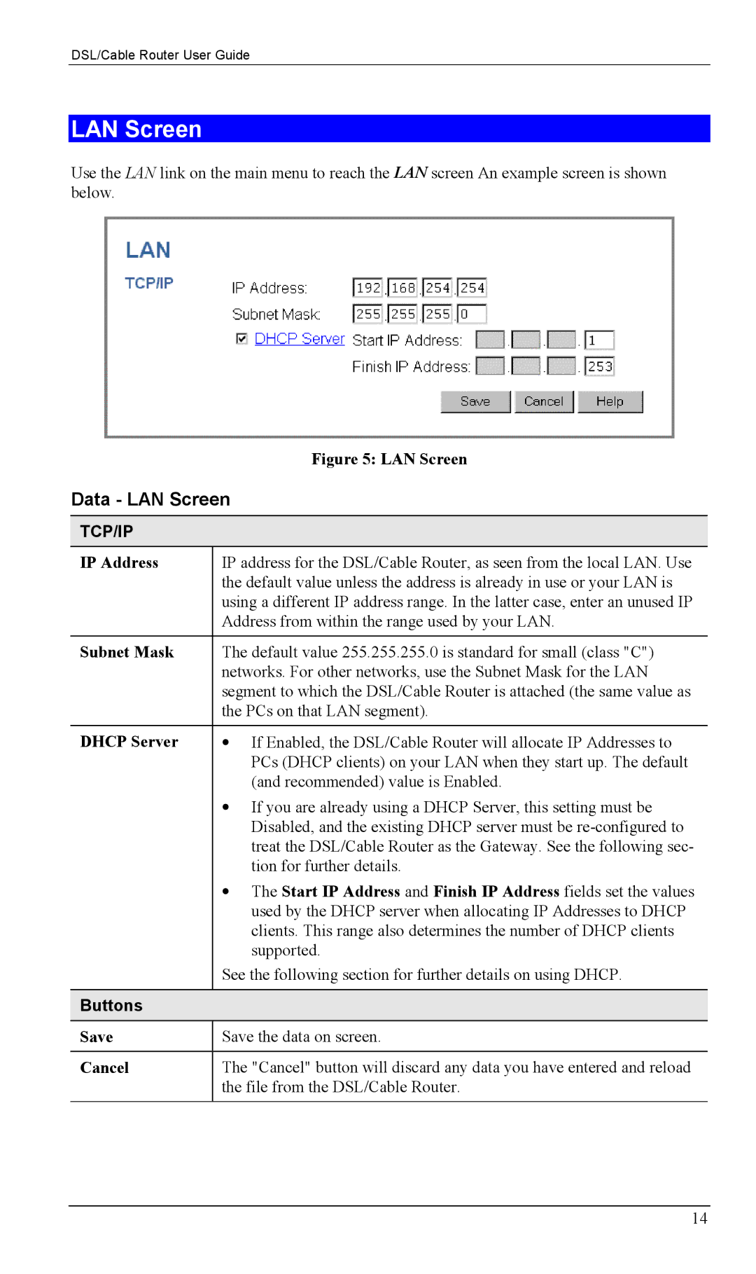 Siemens SS2604 manual Data LAN Screen, Buttons 