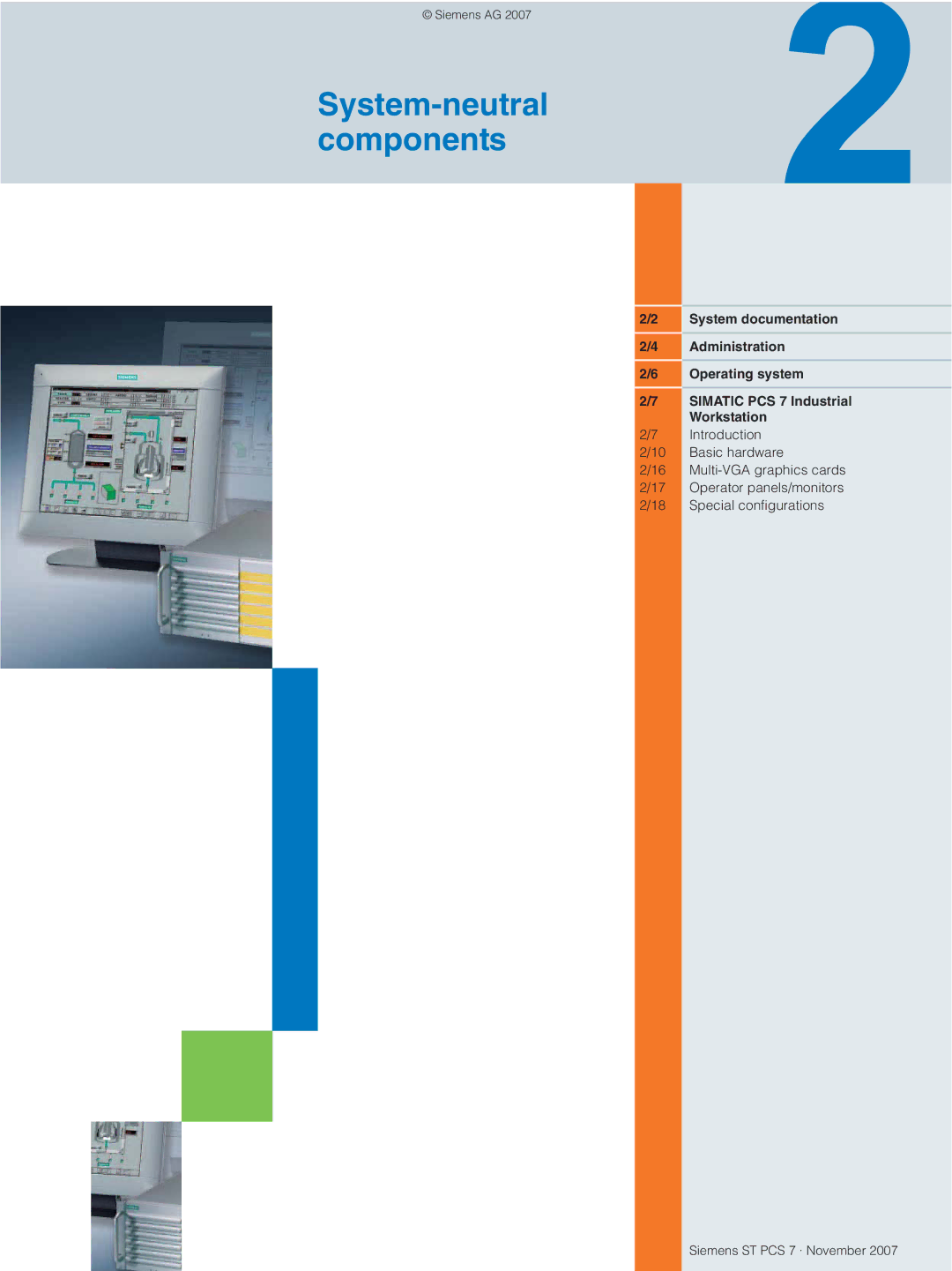 Siemens ST PCS 7 manual System-neutral components 