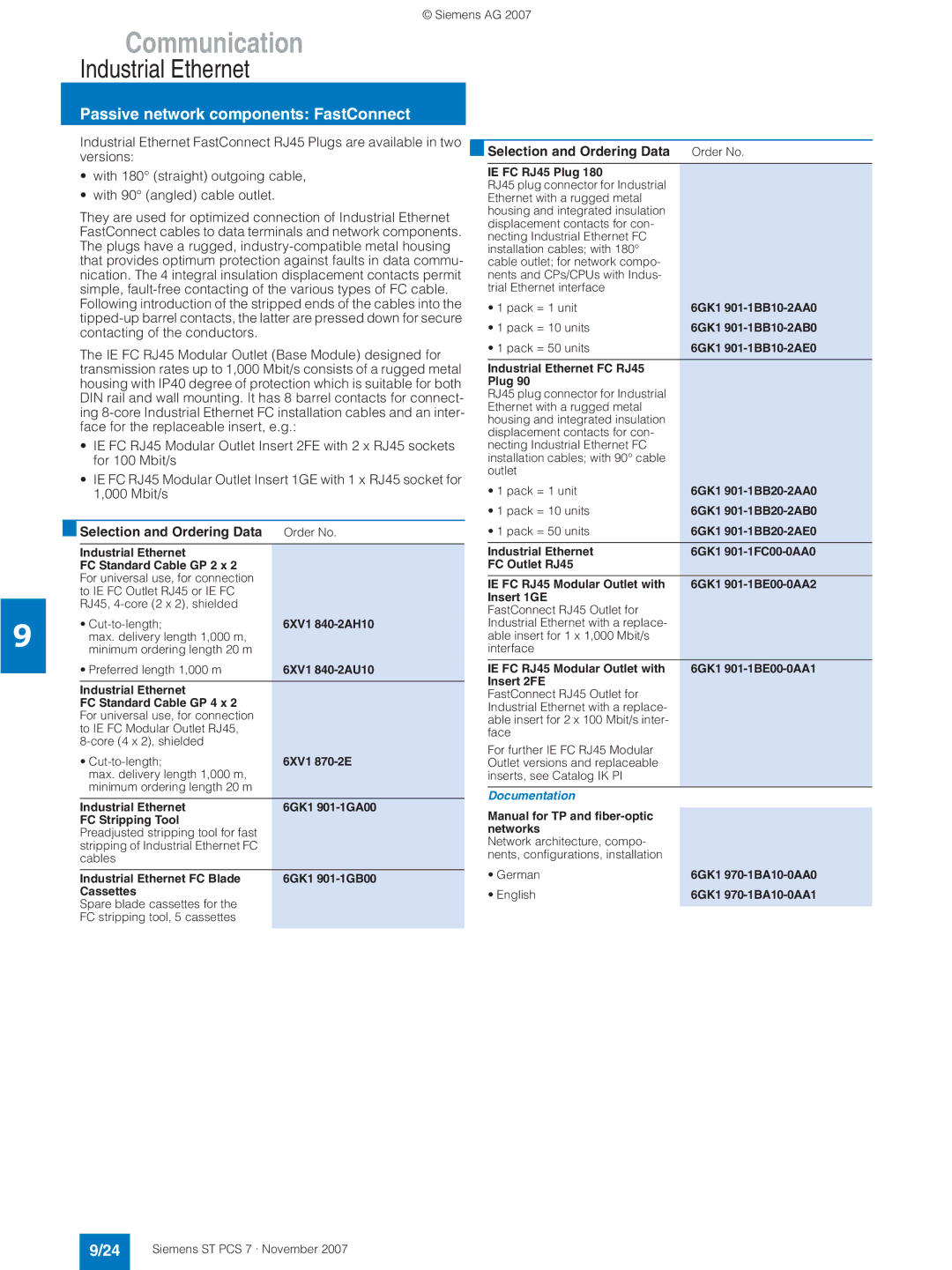 Siemens ST PCS 7 manual Documentation 