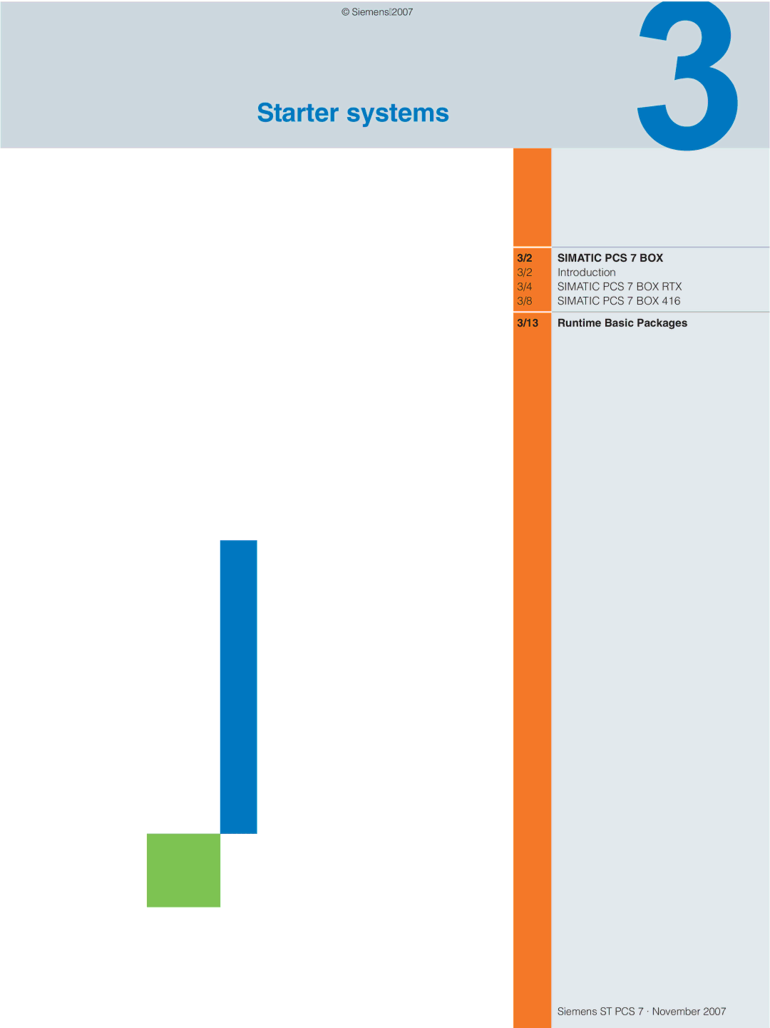 Siemens ST PCS 7 manual Starter systems, Runtime Basic Packages 
