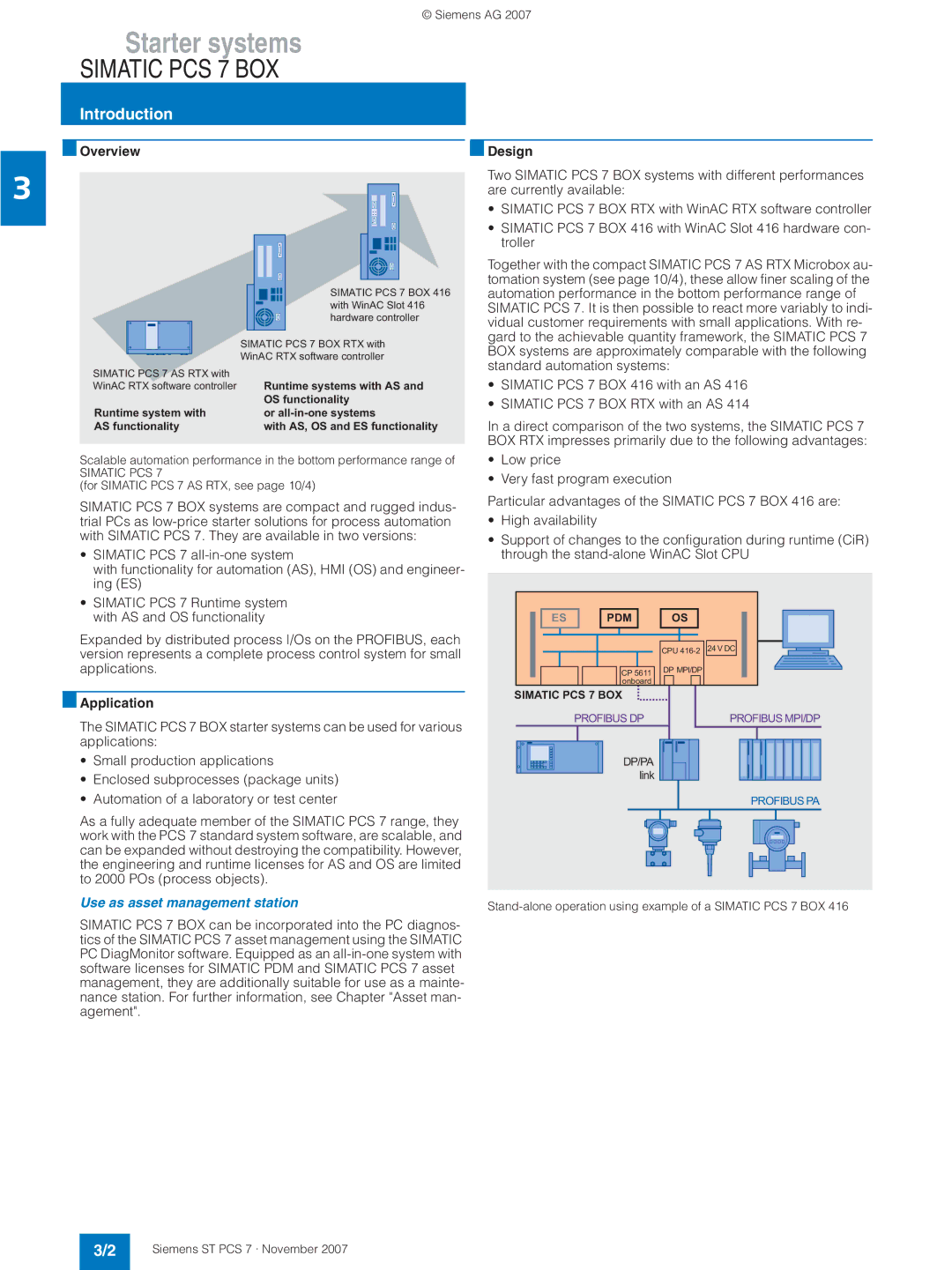 Siemens ST PCS 7 manual Use as asset management station, Simatic PCS 