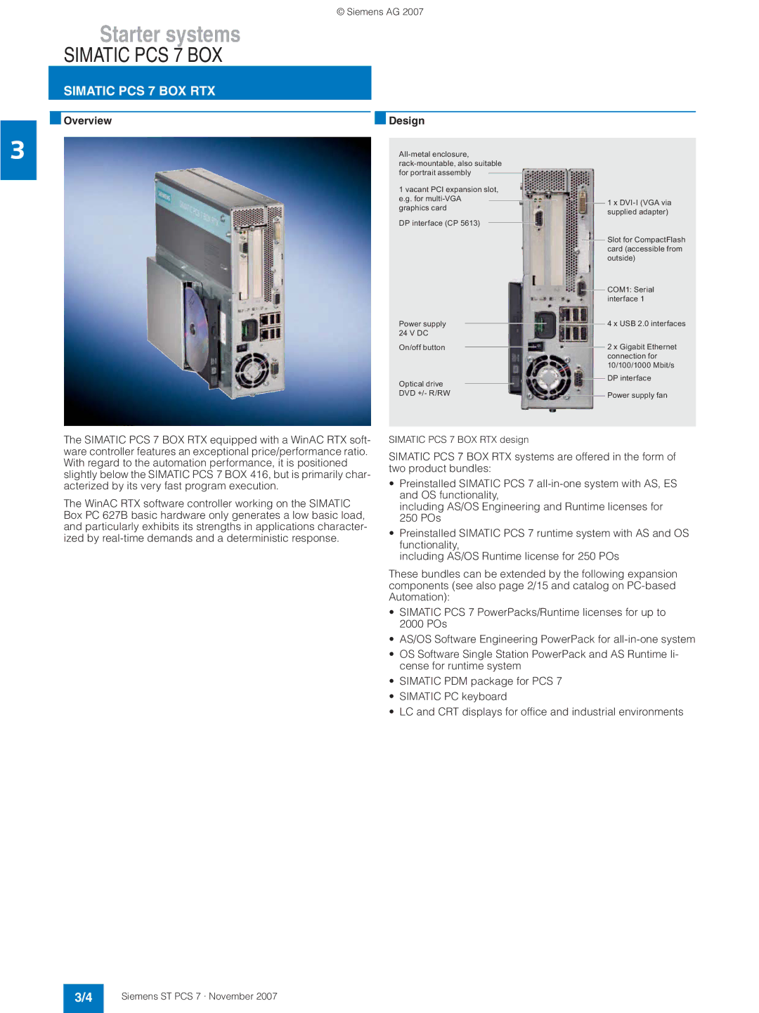 Siemens ST PCS 7 manual Simatic PCS 7 BOX RTX 