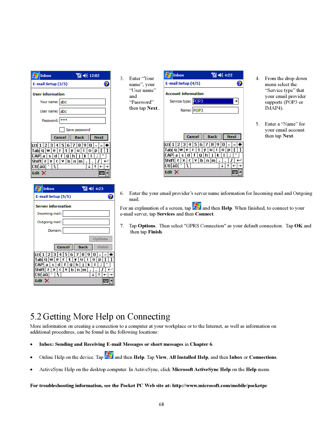 Siemens SX56 manual Getting More Help on Connecting 