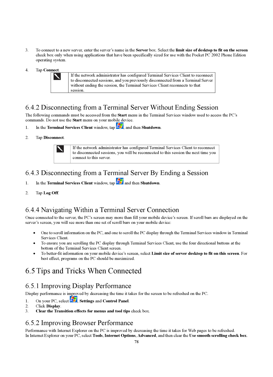 Siemens SX56 manual Tips and Tricks When Connected 