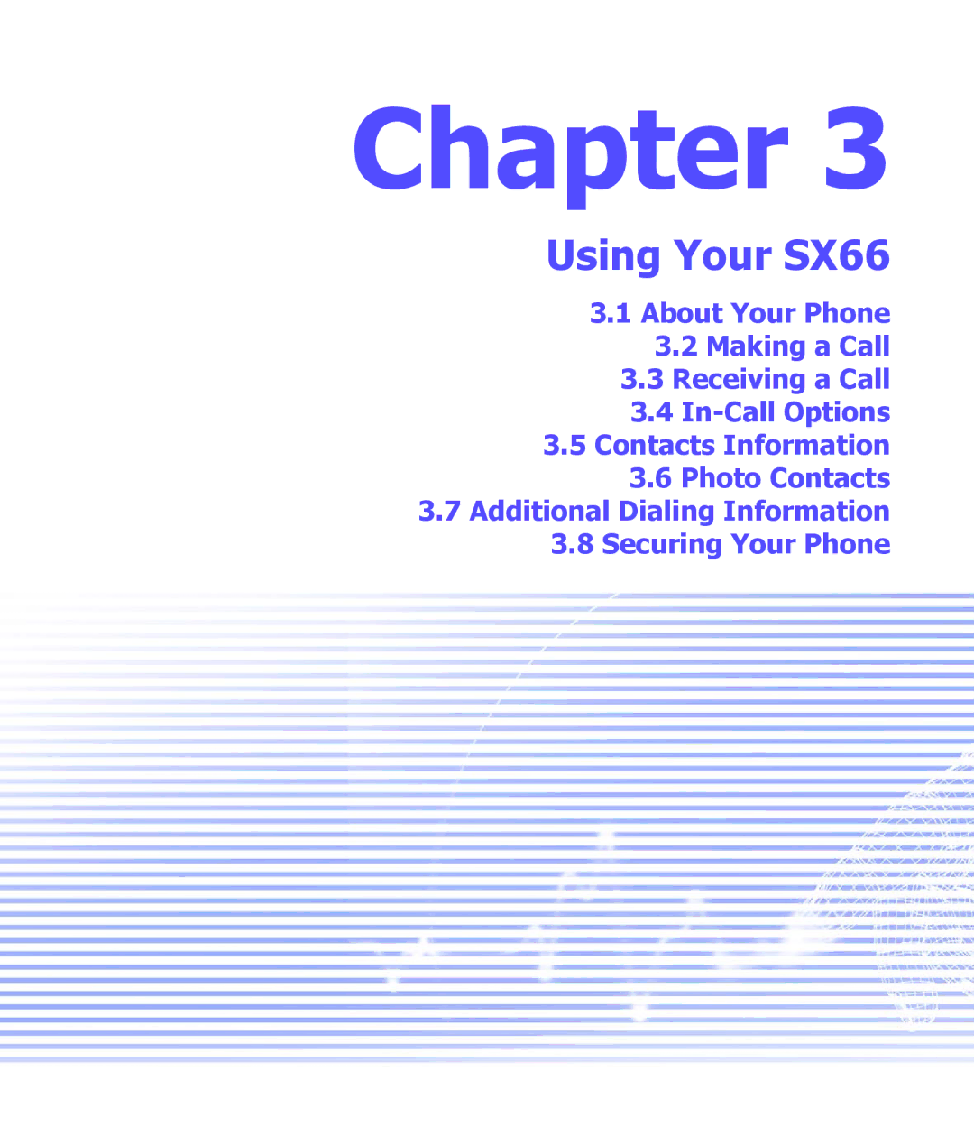 Siemens manual Using Your SX66 