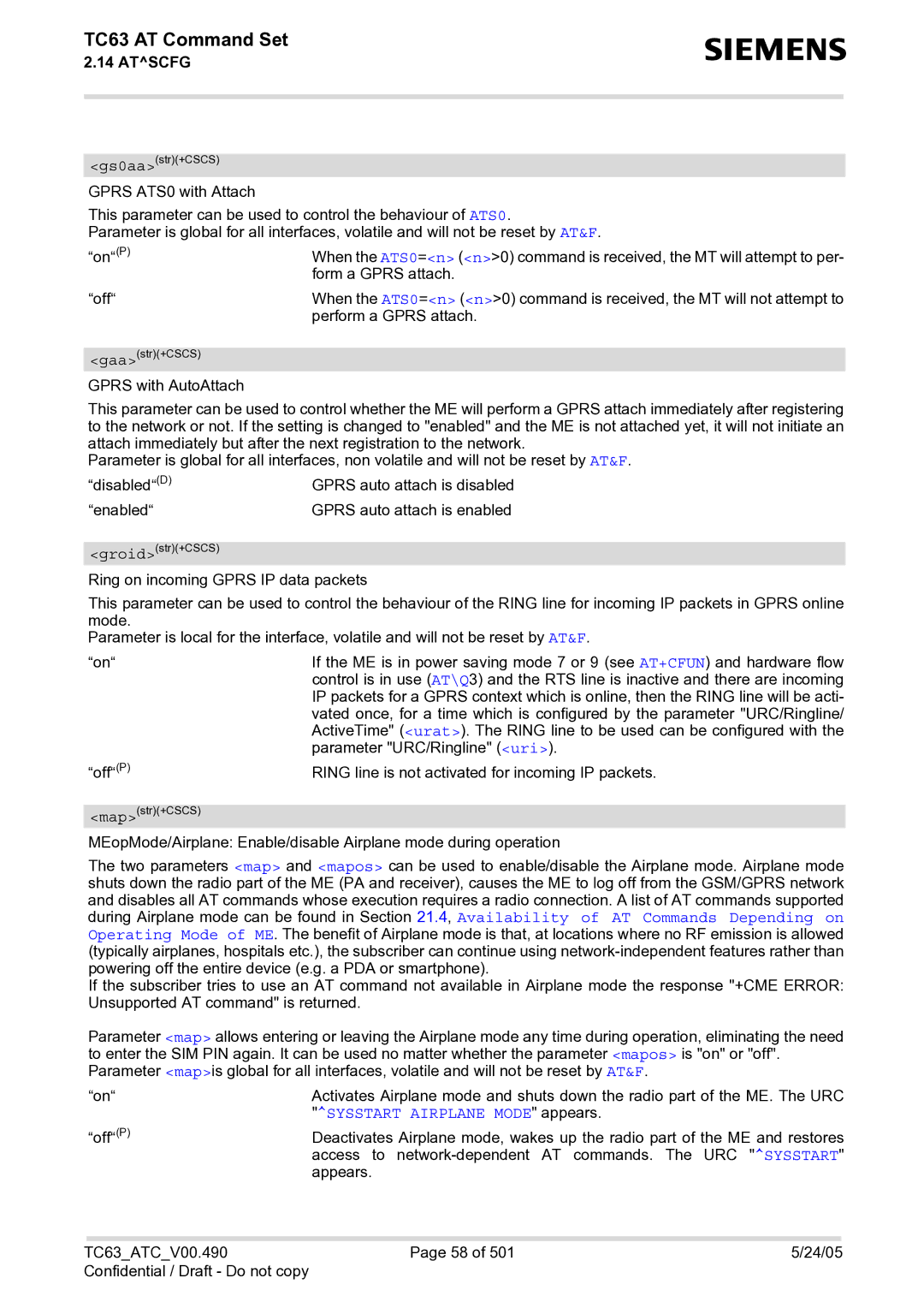 Siemens TC63 manual Sysstart Airplane Mode appears 