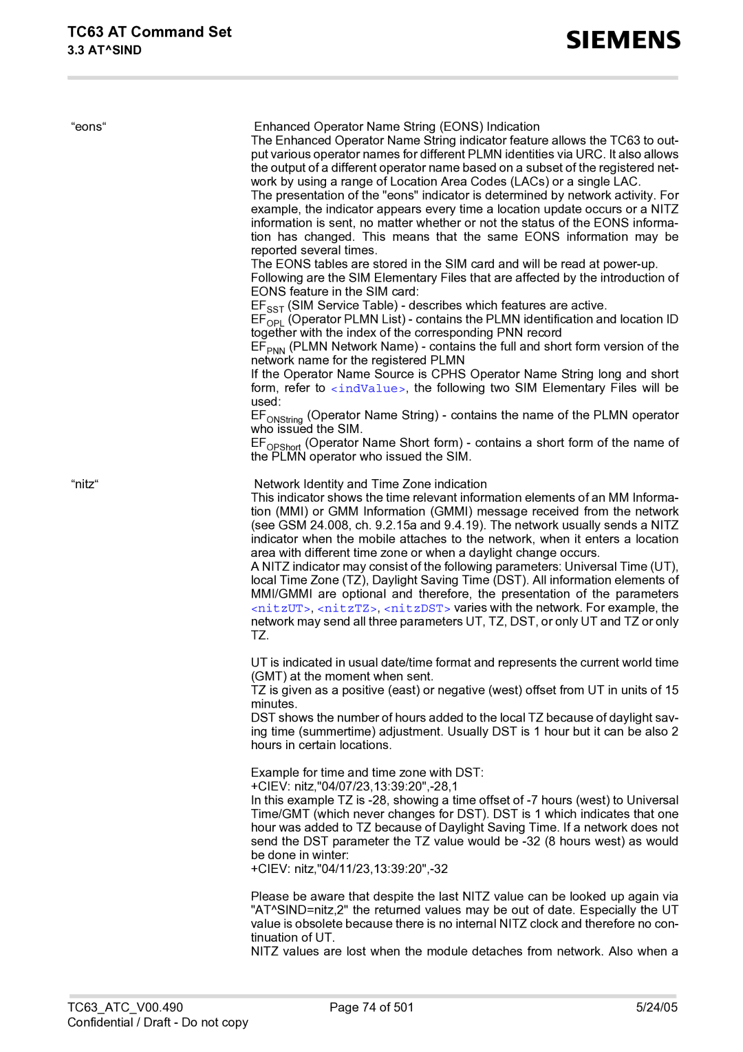 Siemens manual TC63 AT Command Set 